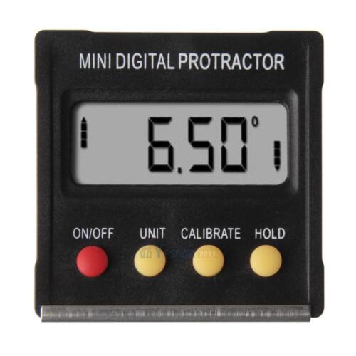 360°Mini Digital Protractor Inclinometer Angle Meter with Magnetic Base #3YE