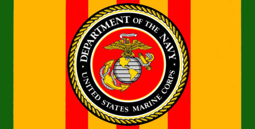 Vietnam Veteran Army Navy Air Force Marines Ribbon Seal High Gloss License Plate