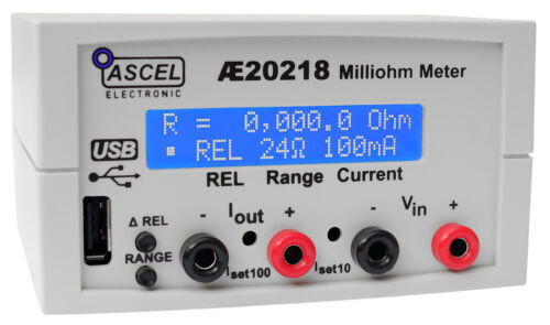 0.1 Milliohm Resolution Four Wire Measurement AE20218 Milliohm Meter Kit