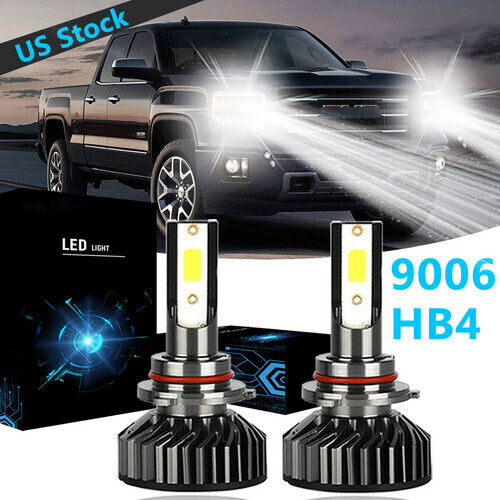 9006 HB4 LED Headlight Bulb Low Beam Conversion Kit 100W 6000K White F2 For Car