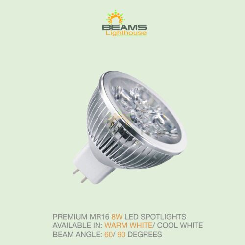 Super Bright MR16 8 W Dimmable DEL Spotlight Warm//Cool White Energy Saving UK