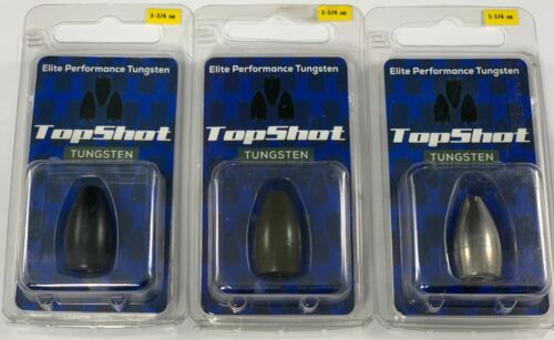 TopShot Tungsten Flipping Weights 1.25oz. Lot of 3