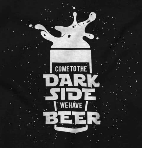 Dark Side Of Beer Funny Space Galaxy Movie Short Sleeve T-Shirt Tees Tshirts