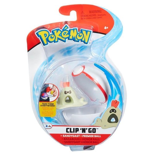 Pokémon Clip /'n/' Go Wv 2-sandygast et Premier Ball