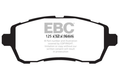 EBC Kit De Freno Delantero Discos /& Almohadillas Para Ford Fiesta Mk7 1.0 Turbo 140 2015
