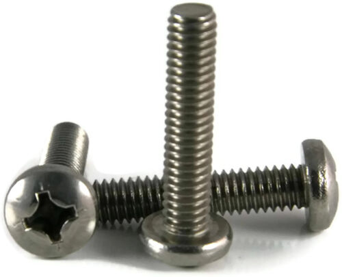 Stainless Steel Phillips Pan Head Machine Screw #8-32 x 9//16 Qty 100