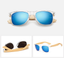 Men Women Bamboo Sunglasses Wooden Retro Vintage Wood Mirror Polarized Glasses