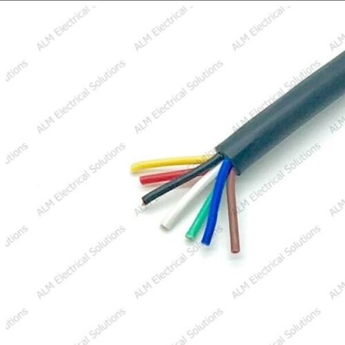 Trailer Cable 7 Core Cable 7 x 0.5mm Round Suitable for LED Lights