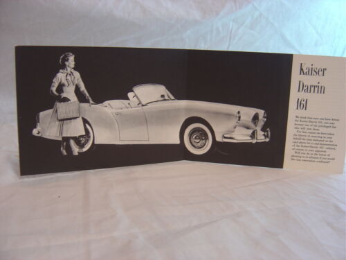 Vintage Reprint 1954 Kaiser Darrin 161 Sports Car Sale Brochure 001161