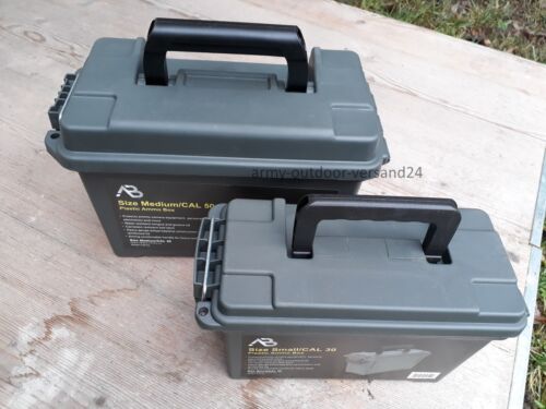 KIT DE 2 munitions US caisse plastique boîte de transport Ammo Box Angel Valise cal30//50
