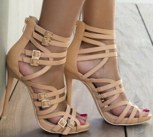 Details about  / Womens Ladies Platform Stiletto Heels Gladiator Peep toe Summer Sandals Shoes SZ