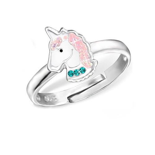 Corazón caballos unicornio herradura circonita remolque collar 925 real plata señora