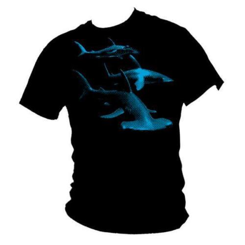 Great HAMMERHEAD SHARK,BLUE PACIFIC ocean scuba diving t-shirt ladies all sizes