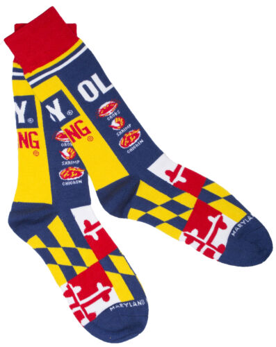 Officially Licensed Old Bay Seafood Seasoning Can Design Dress Socks
