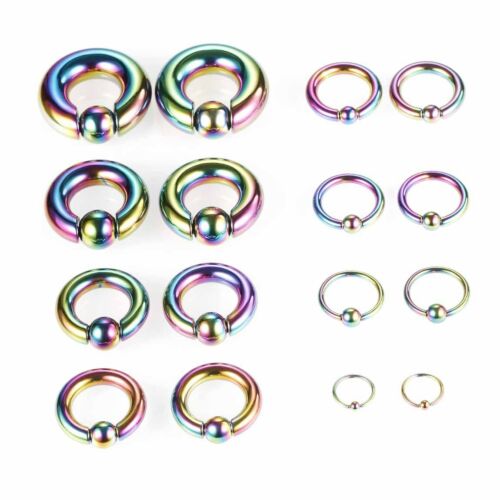 Surgical Steel Captive Bead Ring Cartilage Ear Piercing Tragus Lip Hoop Nose