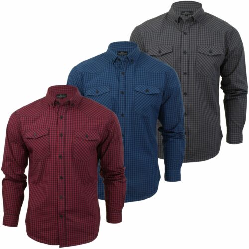 Mens Check Shirt by Smith & Jones Porticus Long Sleeved 