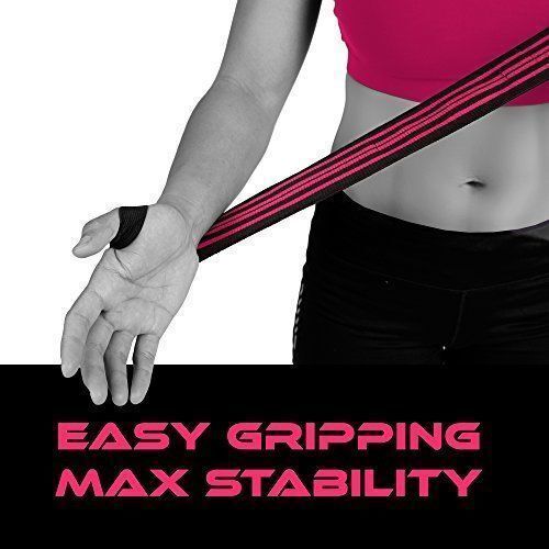 Master of Muscle Weightlifting BodyBuilding Wrist Wraps for Women Pink 18/"