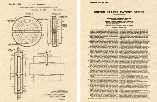 Lawrence Cyclotron Ion Accelerator Lack Kunstdruck Bereit für Rahmen 1934