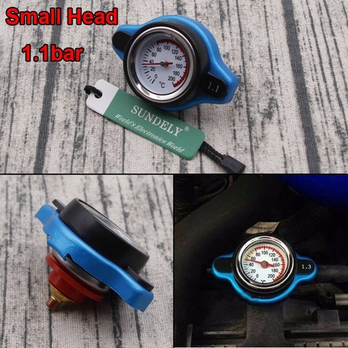 Universal Small Head 1.1 Bar Thermost Radiator Cap Cover Water Temperature Gauge