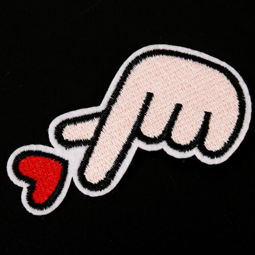 love iron on patch sewing on embroidered applique fabric badge clothes stickUTH4 
