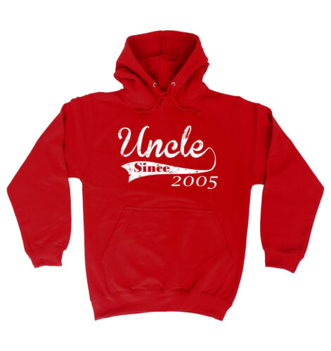 Details about   Uncle Since Any Year HOODIE hoody birthday gift family brother custom funny 