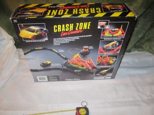 Fisher Price Crash Zone Car Crusher Bridge Stunt Driver NEW Box Jaws toy set lot
