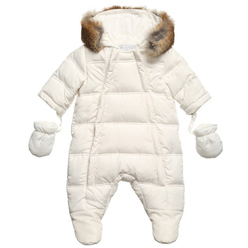 TARTINE-ET-CHOCOLAT-BABY-CREAM-DOWN-PADDED-SNOWSUIT-6-MONTHS