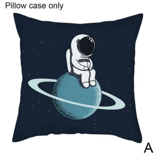 Throw Pillow Case Moon Astronaut Space Square Cushion N EW 24 Cover Inches E0X6