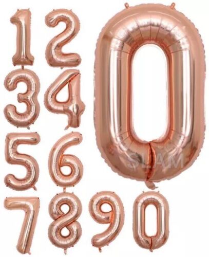 40'' Giant Foil Number Balloons Self Inflating Birthday Age Wedding Party Decor 