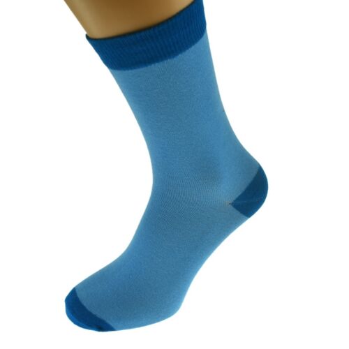 Blue Mens Socks with Salmon  heal and toes popular Wedding Day Socks  X6TC002