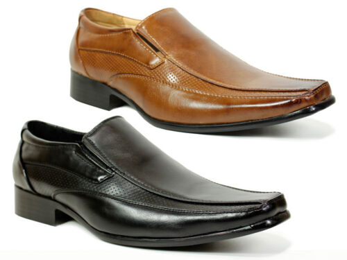 Hommes garçons smart mariage chaussures italienne formel bureau casual en cuir taille 6-12