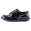 KICKERS GIRLS BLACK PATENT LEATHER SHOES UK SIZES 3,4,5,6 SCHOOL WORK NEW STYLE