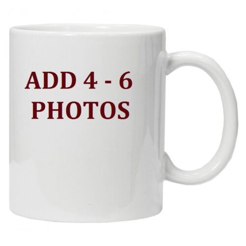 PERSONALISED MUG COLLAGE PHOTO IMAGE PICTURES ADD ANY TEXT GIFT TEA COFFEE CUP 