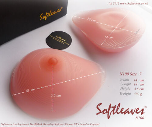Softleaves N100-1 look naturel seins en silicone pas prothèse mammaire inserts