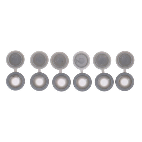 50Pc Hinged Plastic Screw Fold Caps Button For Car Furniture Decorative Cov;b$ 