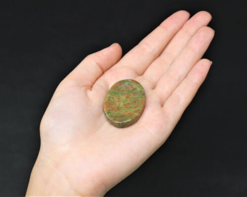 Smooth Polished Worry Stone Gemstone Palm Stone Unakite Pocket Stone