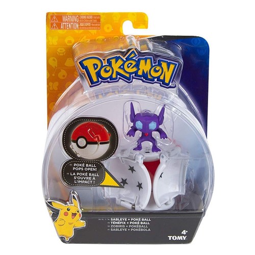 New Pokemon Throw N Pop Sableye Action Figure Poke Ball Tomy Official Tv Movie Character Toys Toys Hobbies
