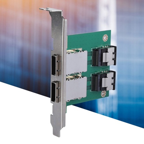 Dual Ports Mini SAS SFF-8087 36Pin To SAS SFF-8088 26Pin With PCI Adapter Board