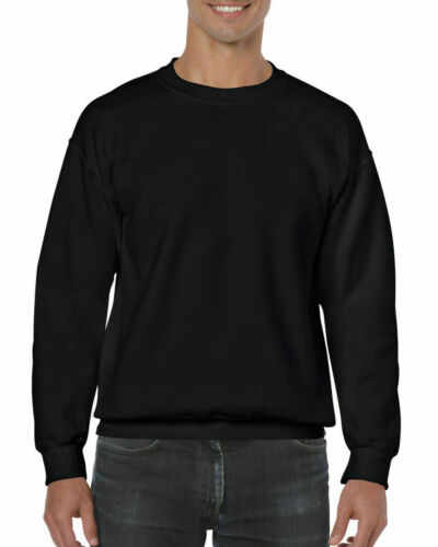 Black Original B&C Mens Sweatshirt Crew Neck Raglan Sweatshirt full Sleeves 