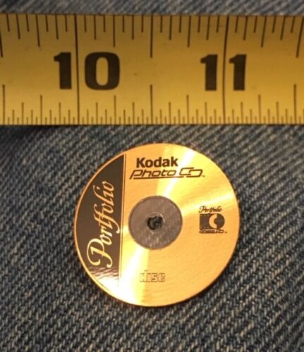 Kodak Advertising Lapel Pin Collector/'s Item ~ Portfolio Photo CD disc