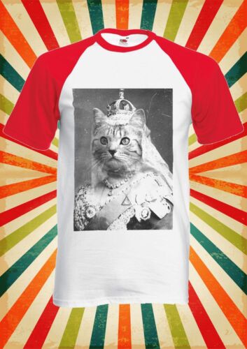Cat Queen Kitten Meow Funny Men Women Long Short Sleeve Baseball T Shirt 1042 