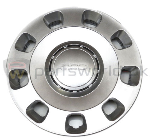 Silver 14" wheel trims Hub Caps Quantity 4 Covers to fit Fiat 500