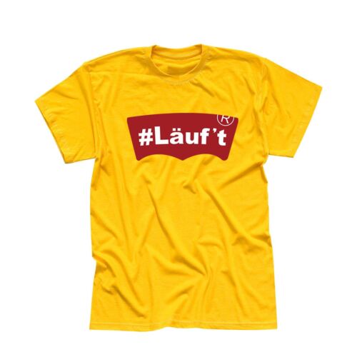 5xl T-shirt #läuf /'T Jeans Logo lookalike Parodie Fun-Shirt 13 Couleurs Hommes Xs