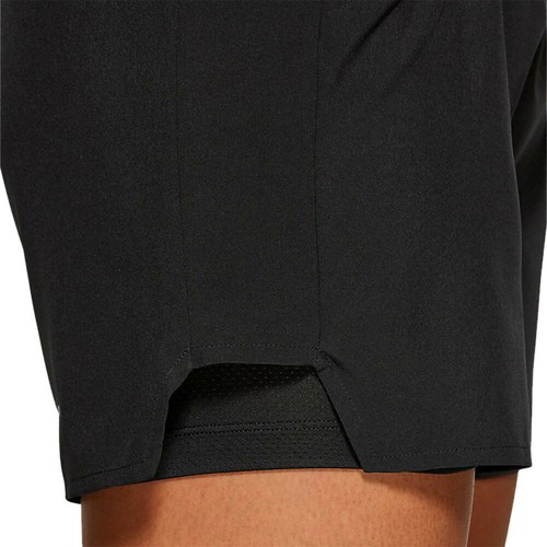 Haut Femme Asics 1 en 2-5.5/" Shorts De Course Pantalon Pantalon noir sport