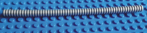 78c18 NEUER Schlauch 7mm 18 Noppen lang in flat-silber 211 1 St