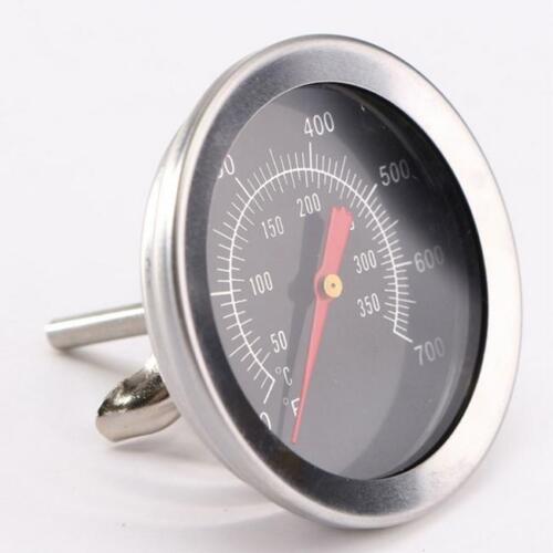 Barbecue Smoker Grill Stainless Steel Temperature Thermometer Gauge Tools FM 