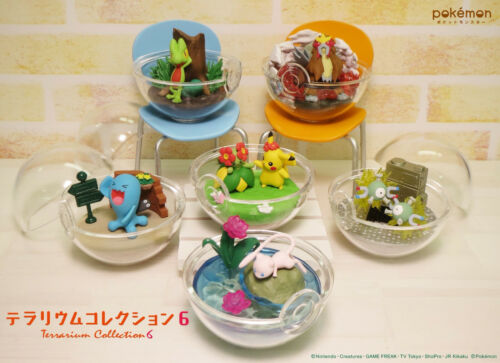 RE-MENT Pokemon Terrarium Collection 6 Poke Ball Case Figure Pikachu /& Bellossom