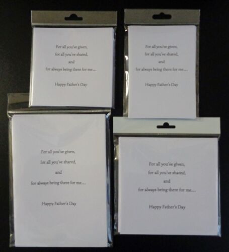 5 VERSES PK OF 10 FATHER/'S DAY CARD INSERTS,100GSM,PRE-CUT,A5,A6,5x5,6x6,7X5
