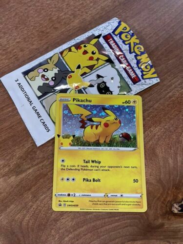 Pokemon Pikachu General Mills 25th Anniversary Stamped Holo Foil Promo Card MINT 