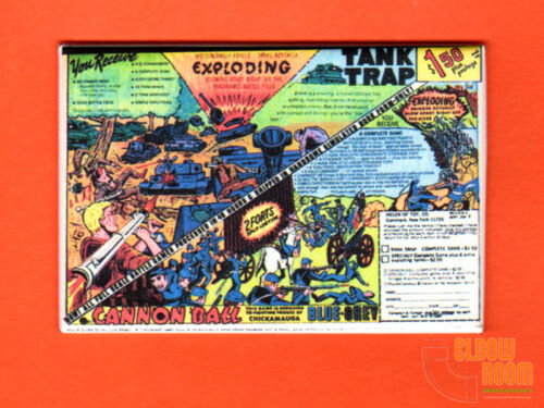 Tank Trap comic book ad 2x3&#034; fridge/locker magnet toys vintage soldiers